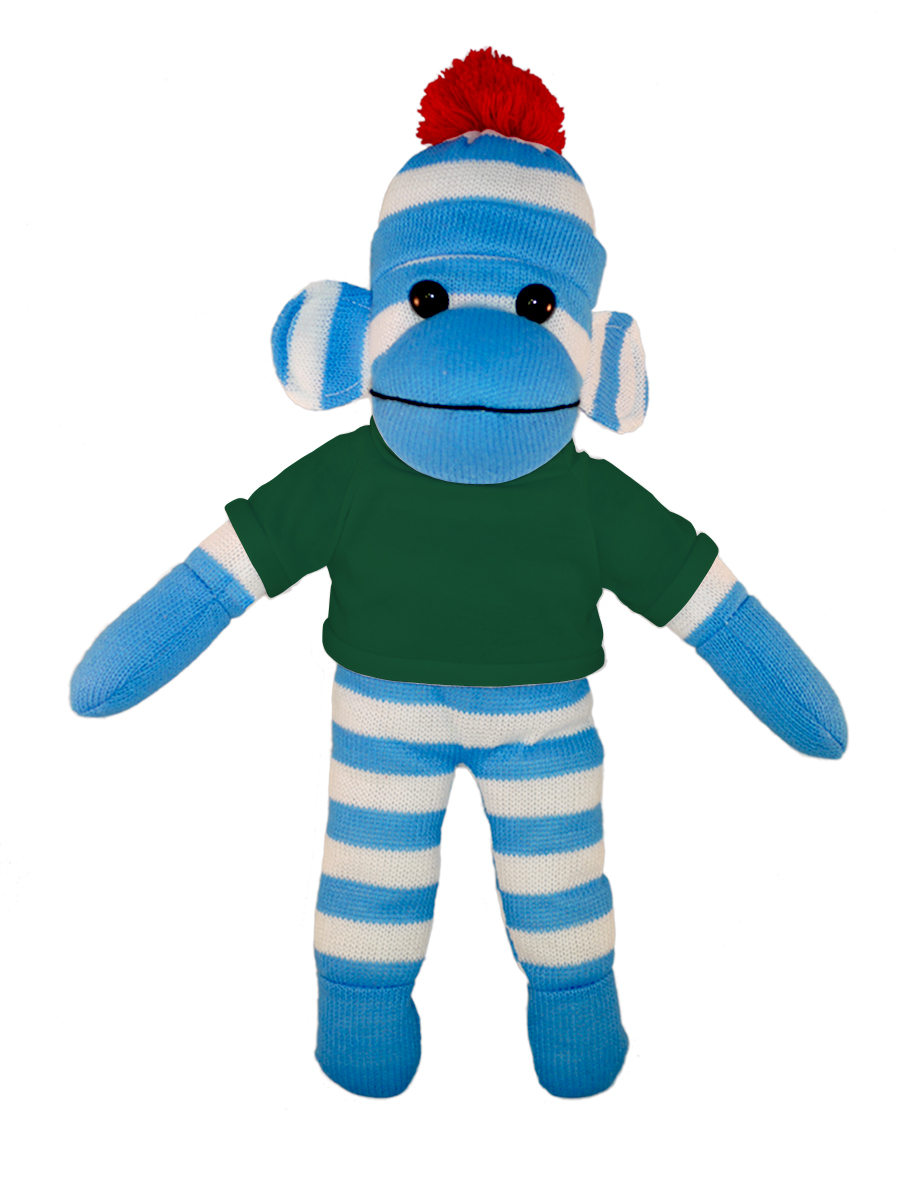 Blue Sock Monkey with Tee 21