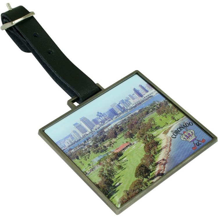 Rectangle Metal Bag Tag 2