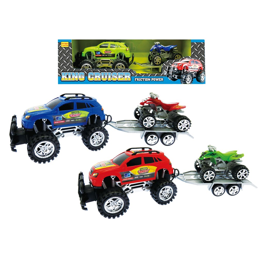 Trucks and ATV Towing Play Sets - Friction Powered Assorted 1