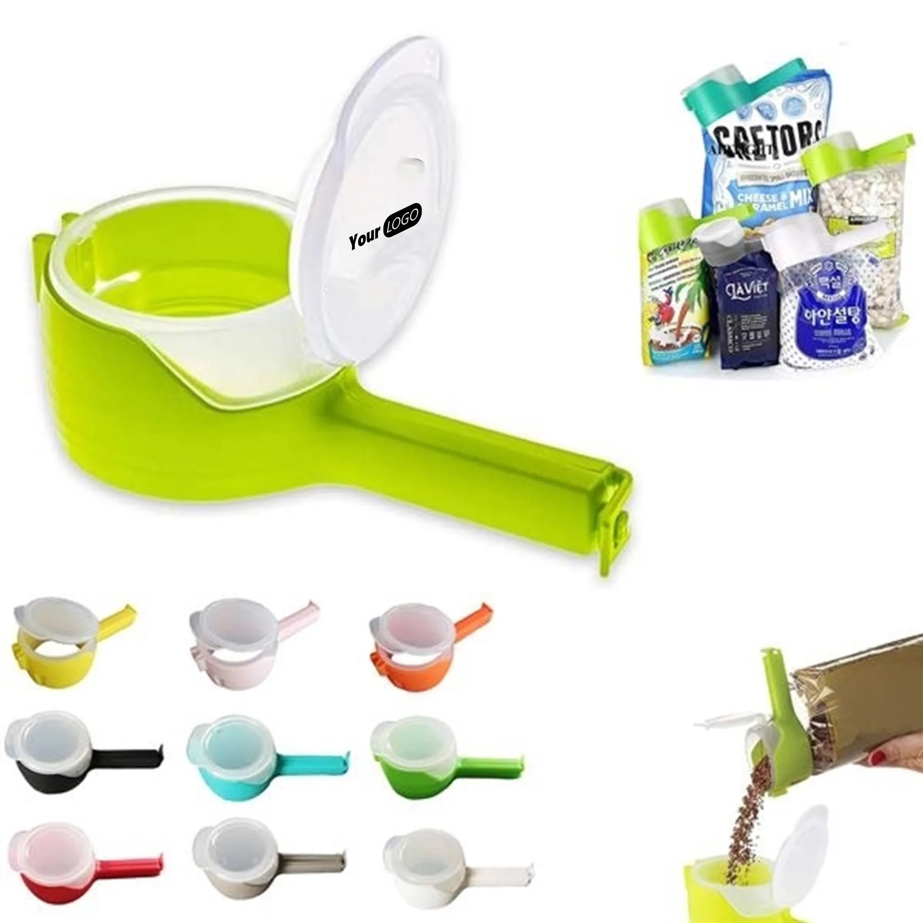 Bag Clips for Food Storage with Pour Spouts 4