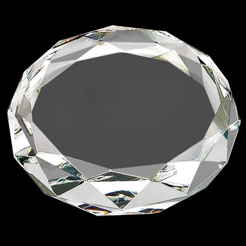 3" Optical Crystal Round Paperweight 2