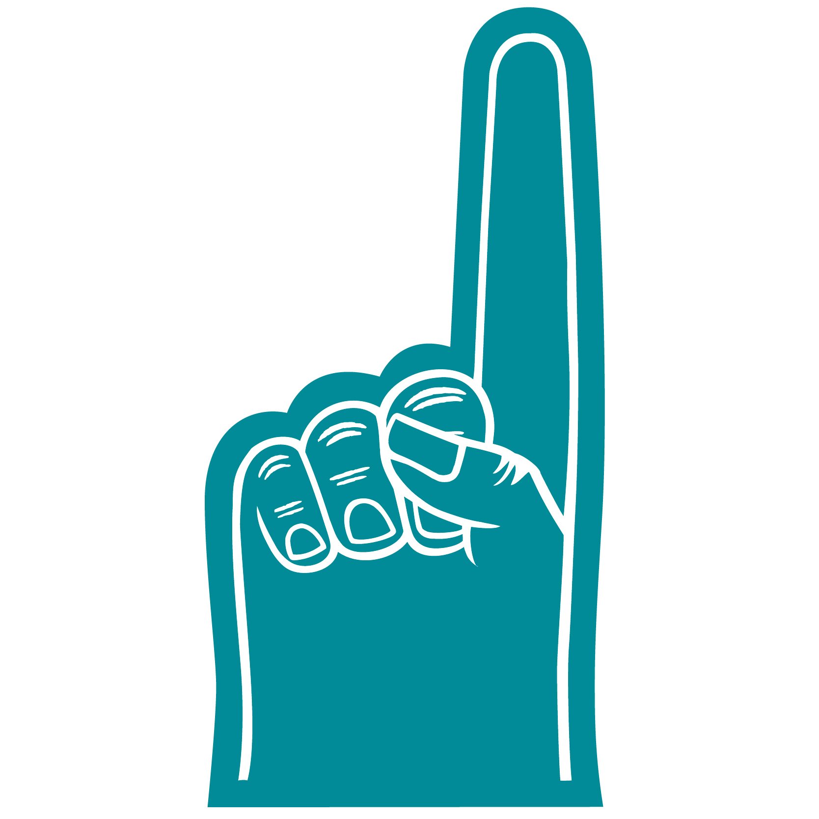 7.5" Foam Hand 27
