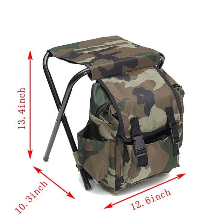 Portable mountaineering backpack chair 4