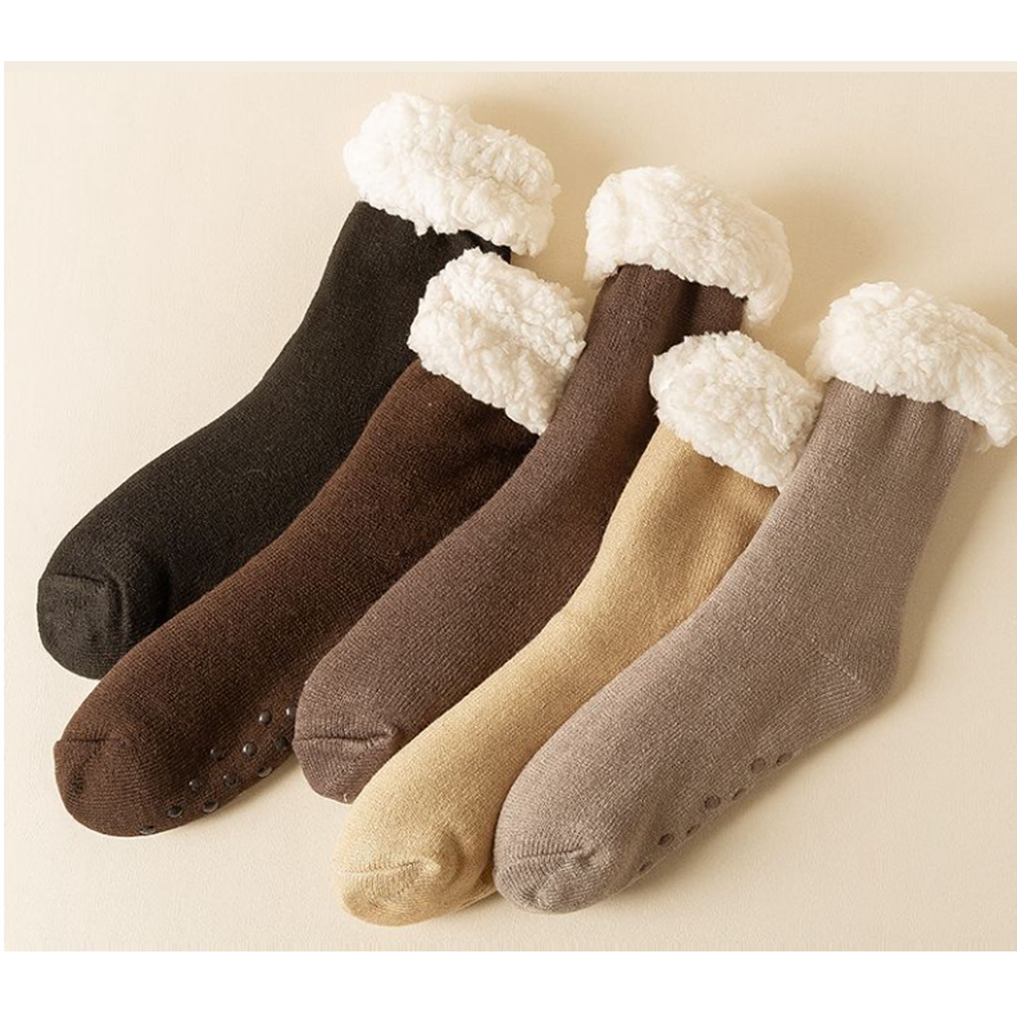 Plush Middle Socks for Home Comfort and Warmth 2