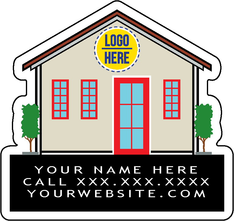 Stock Shape 1/4" Acrylic Magnet - USA Made 2