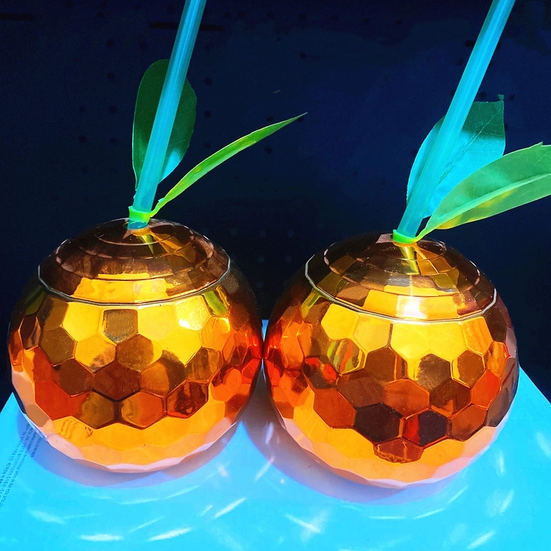 Disco Ball Drinking Cups with Straw 8