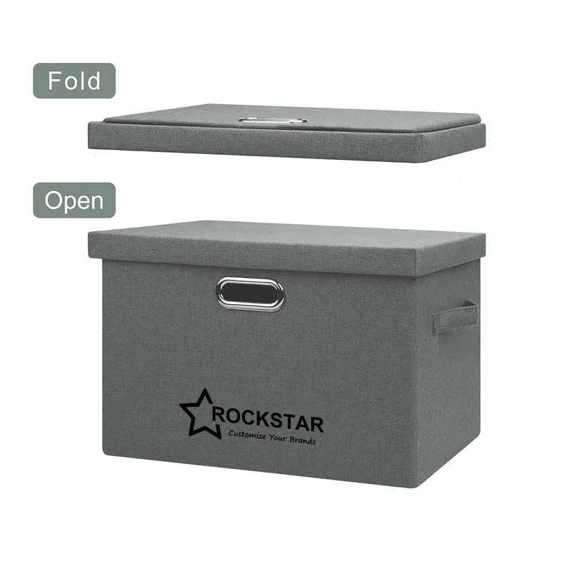 Collapsible Stackable Storage Bin with Lid 1