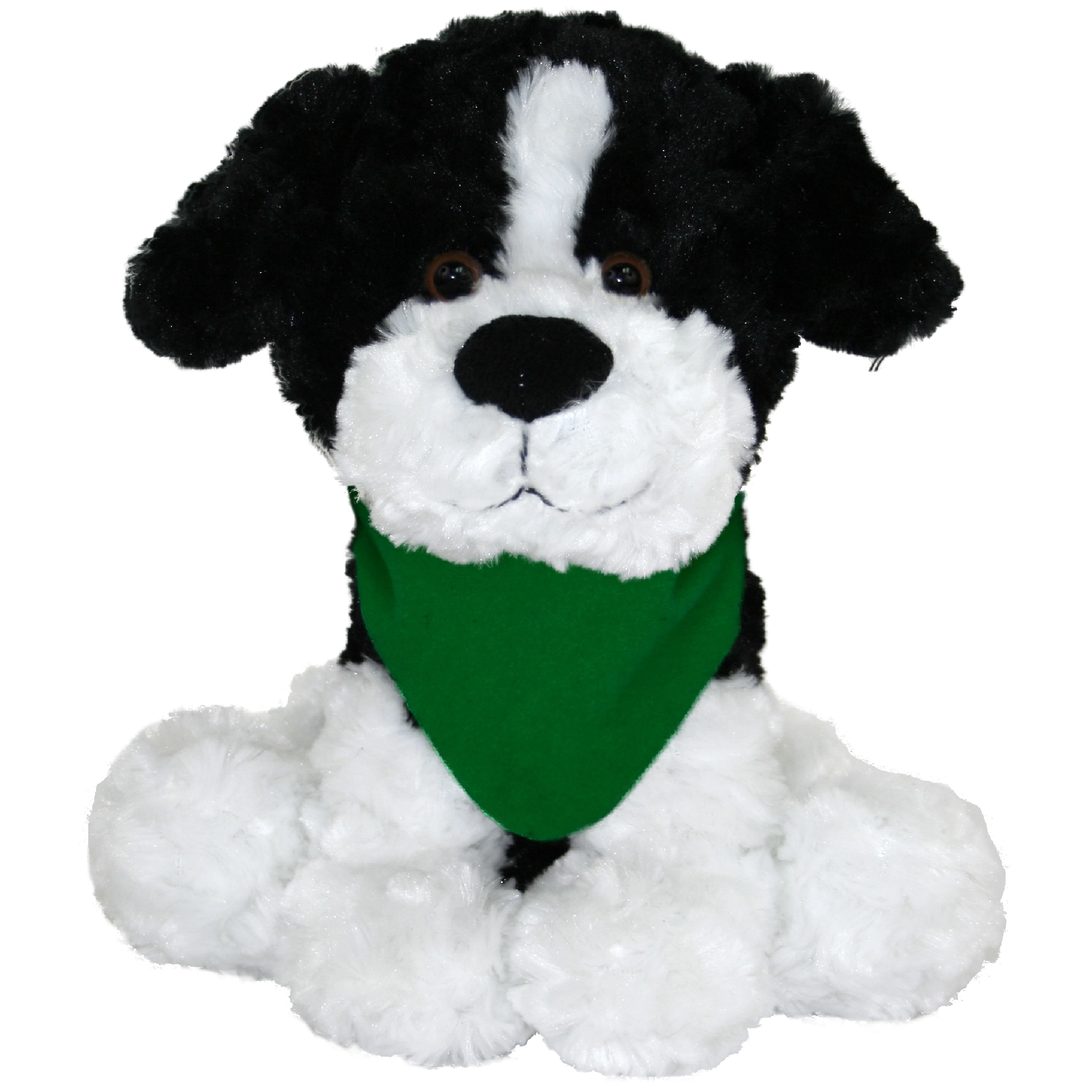 10" Large Sitting Dog - Black & White 8