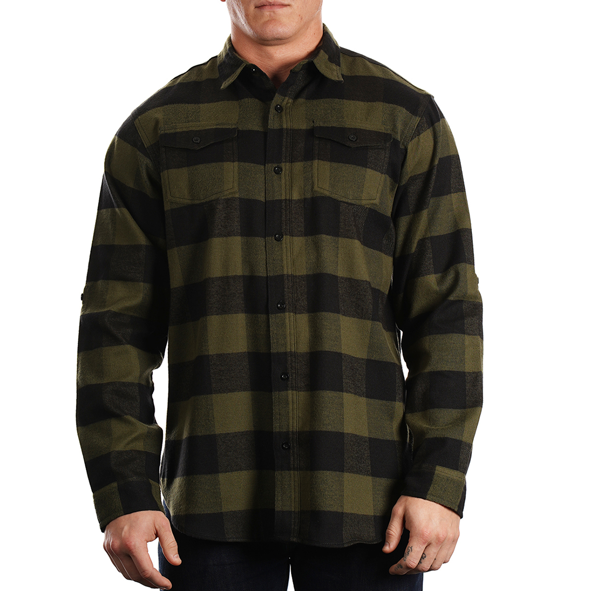 Burnside Men's Plaid Flannel Shirt 3