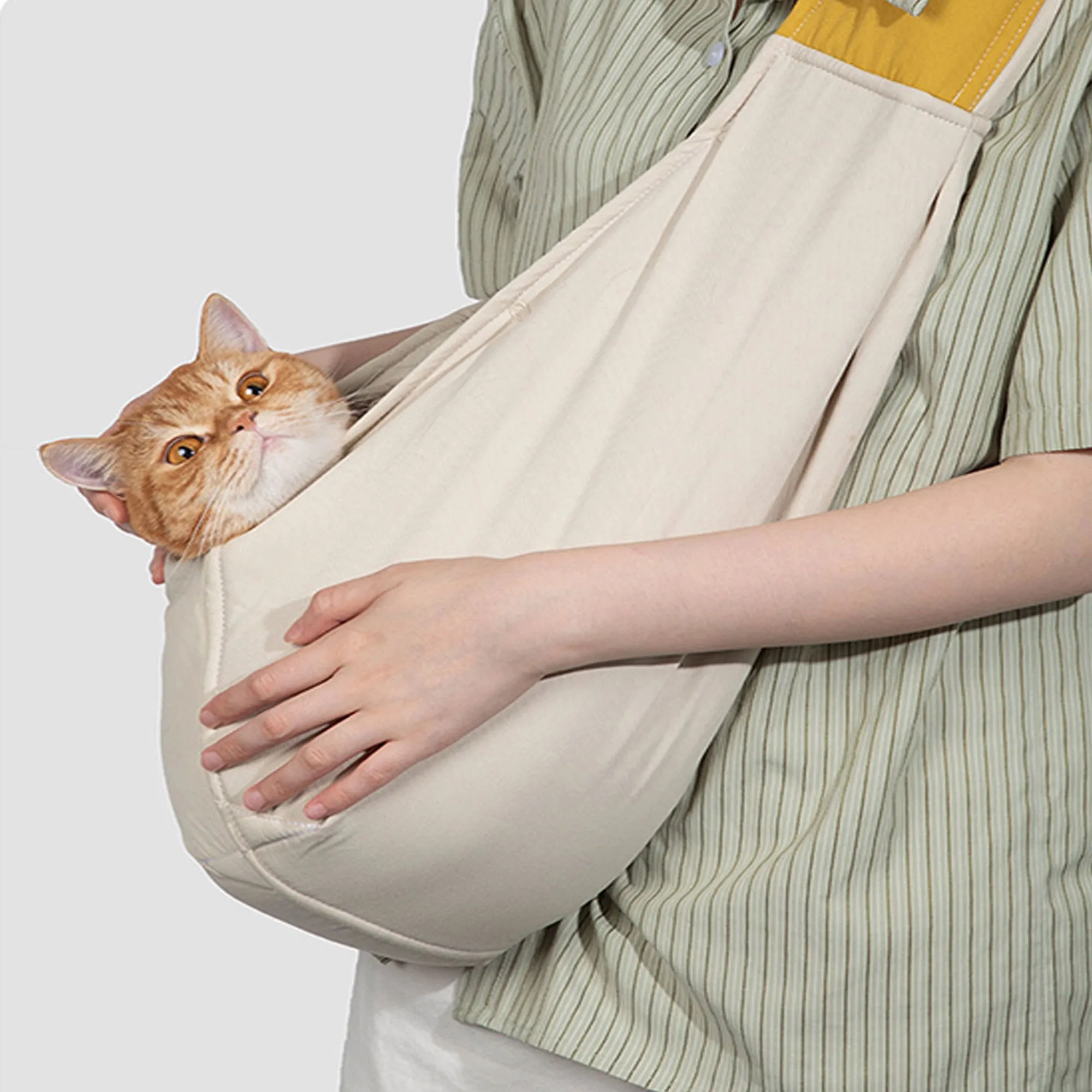 Premium Portable Pet Carrier Sling Bag For Cats Dogs 6