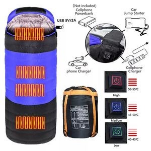 USB Charging Waterproof Electrical Heated Sleeping Bag 1