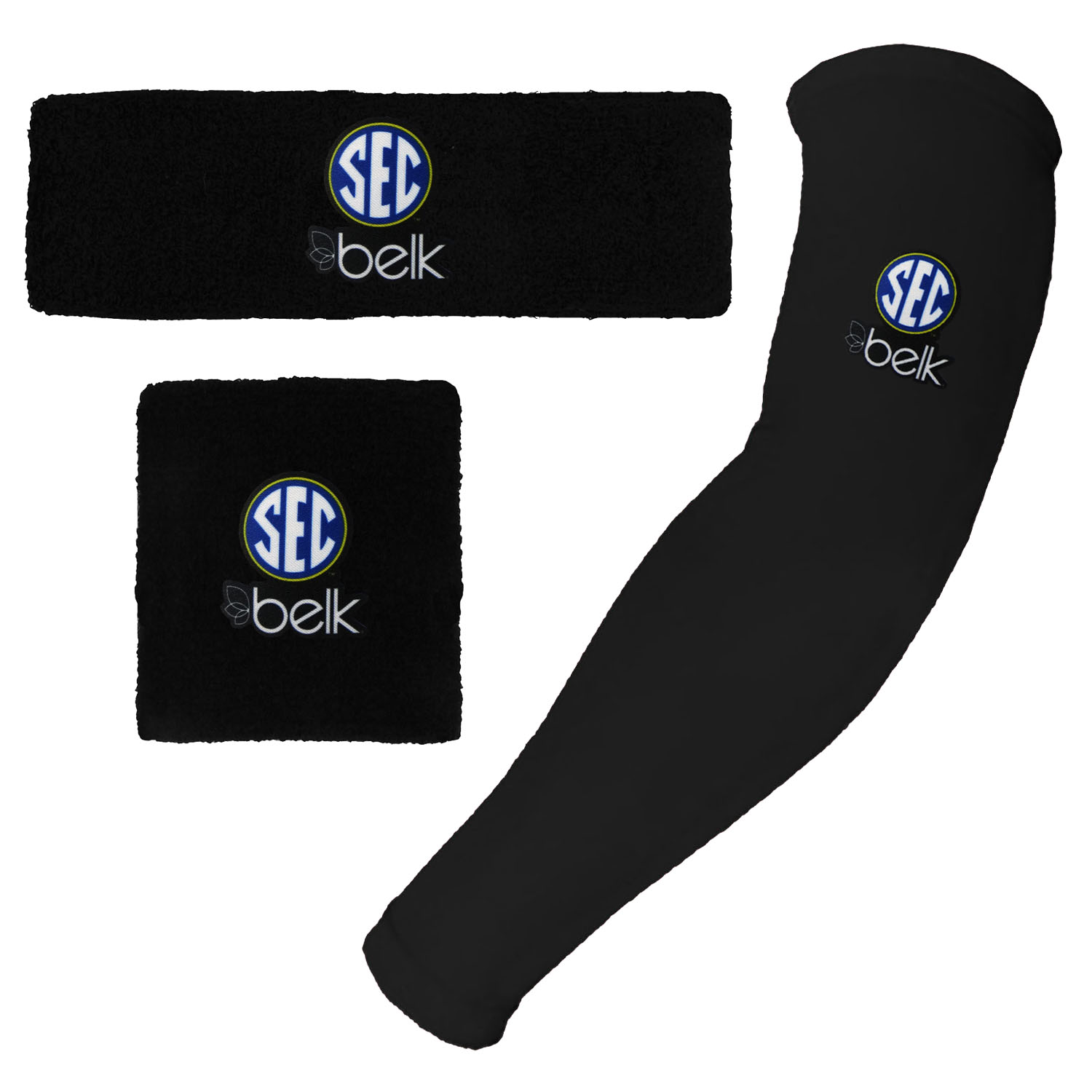 Headband-Wristband-Arm Sleeve Combo
