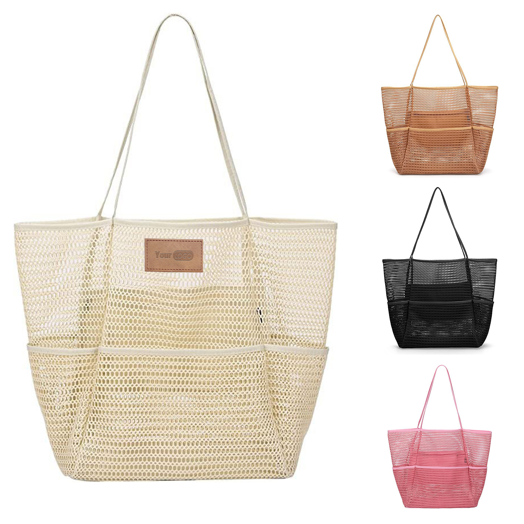 nylon Foldable Swim Large Beach Tote Bag 1