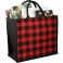 Buffalo Plaid Printed Jute Tote 29