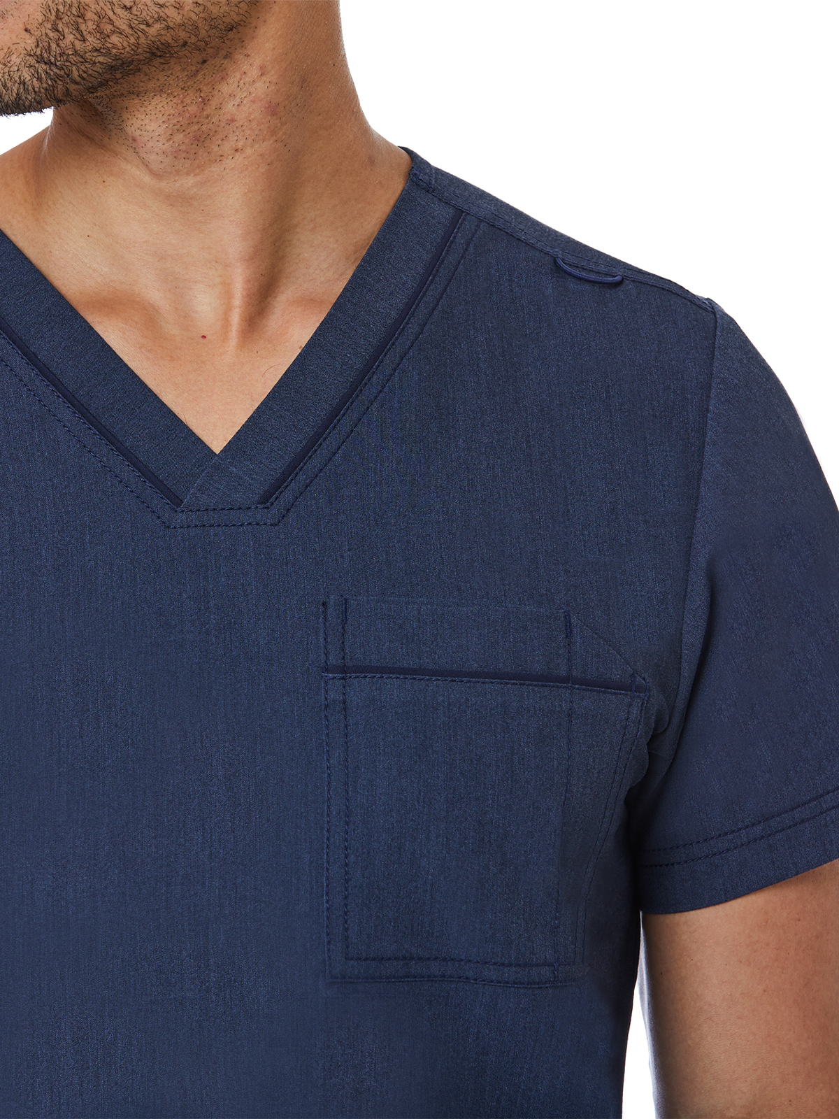 Maevn - Matrix Pro - Men's One-Pocket Tuckable Contrast Piping V-Neck Top 2