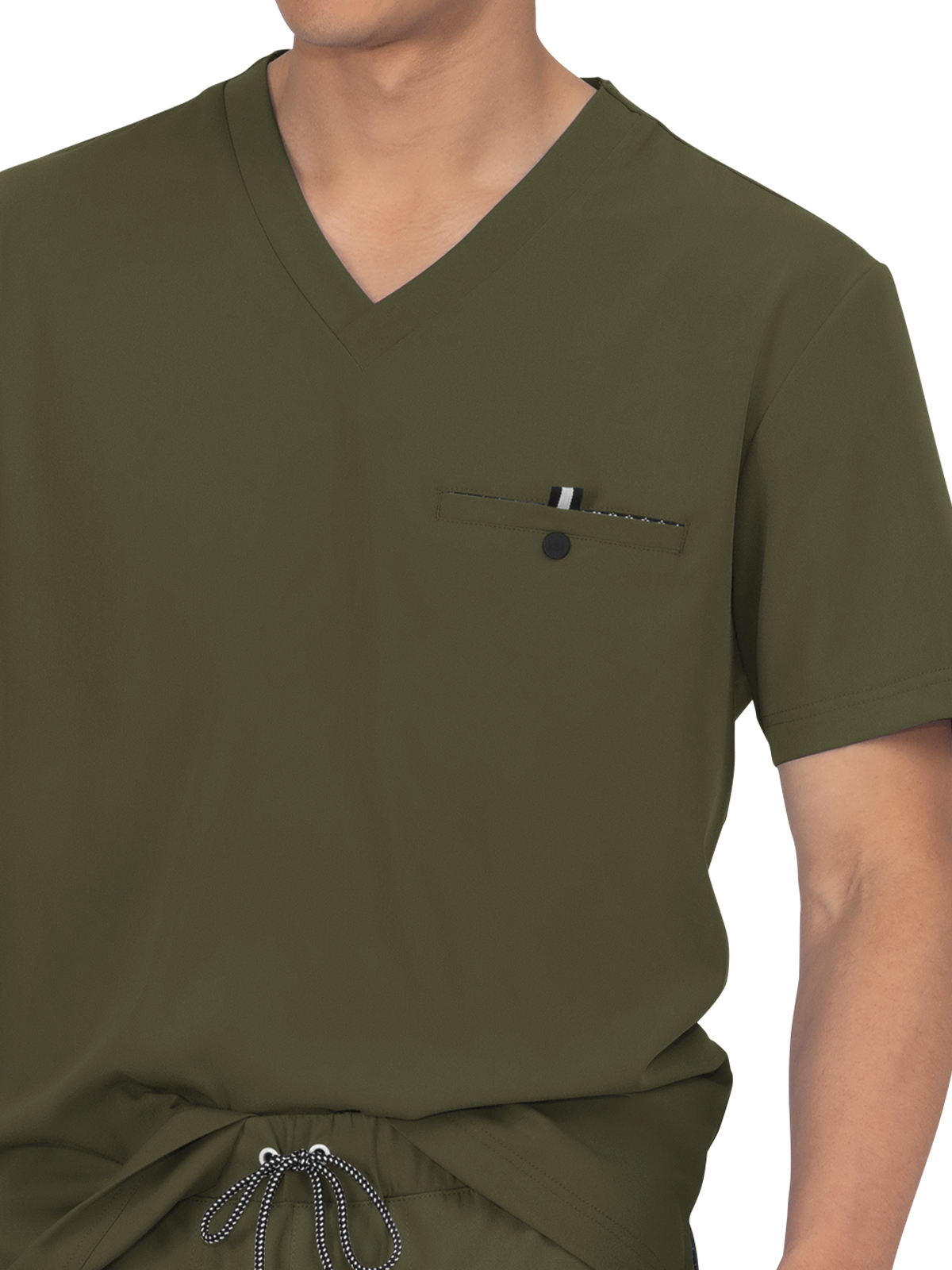 koi - Next Gen - Men's One-Pocket V-Neck Tuck-In On Call Top 15