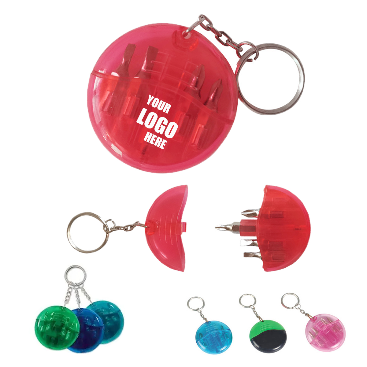 Mini 4-in-1 Screwdriver Tool Set with Keychain 2