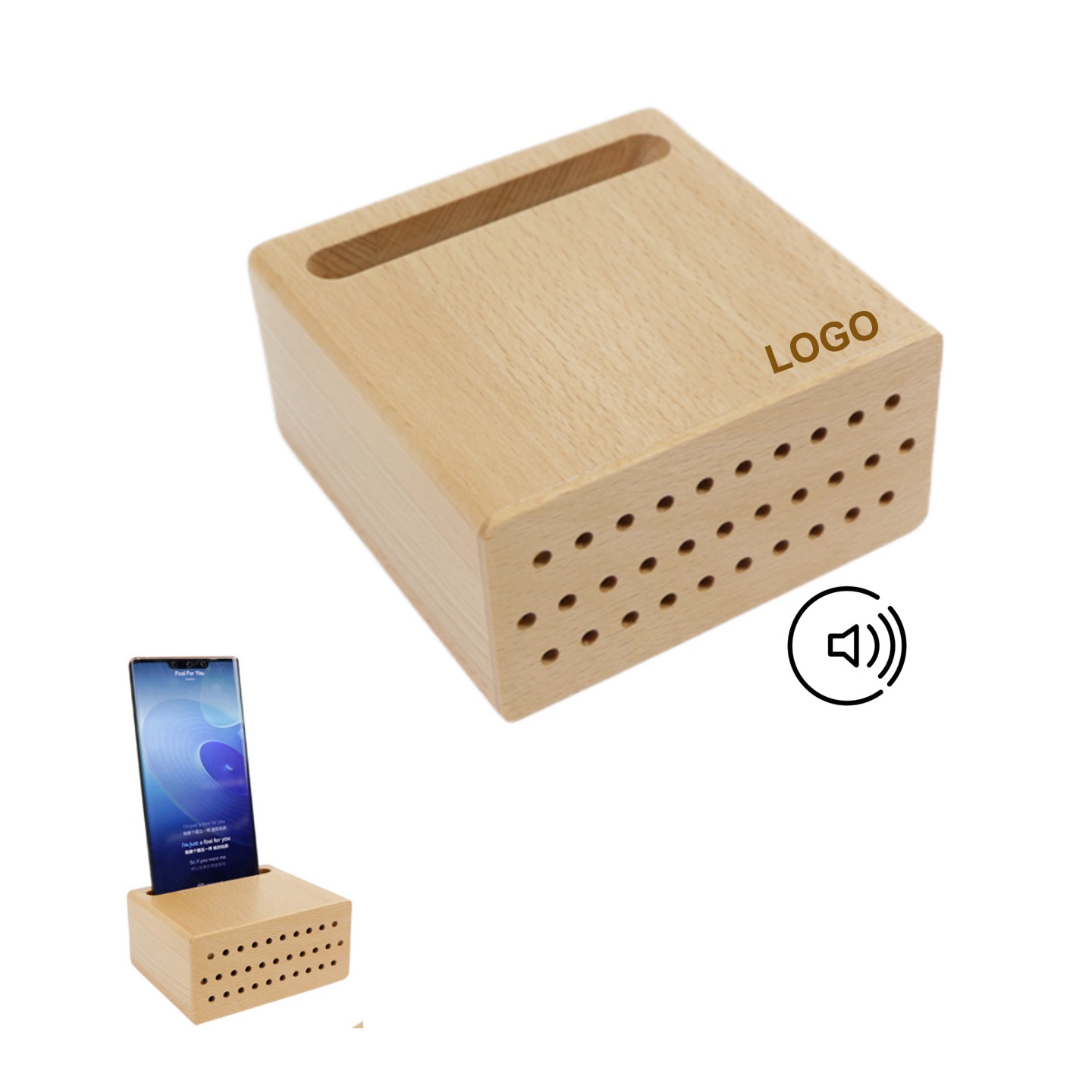 Wood Phone Stand Amplifier 3