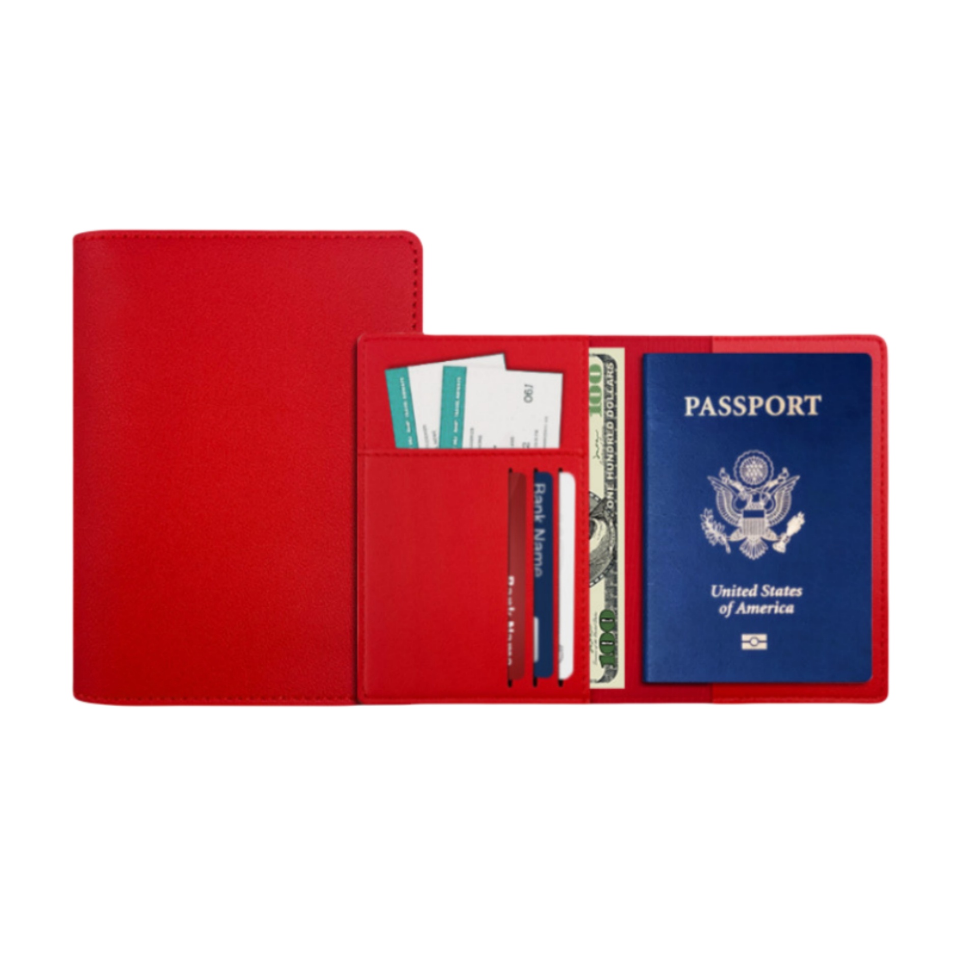 PU Leather Passport Holder with Card Slots 3