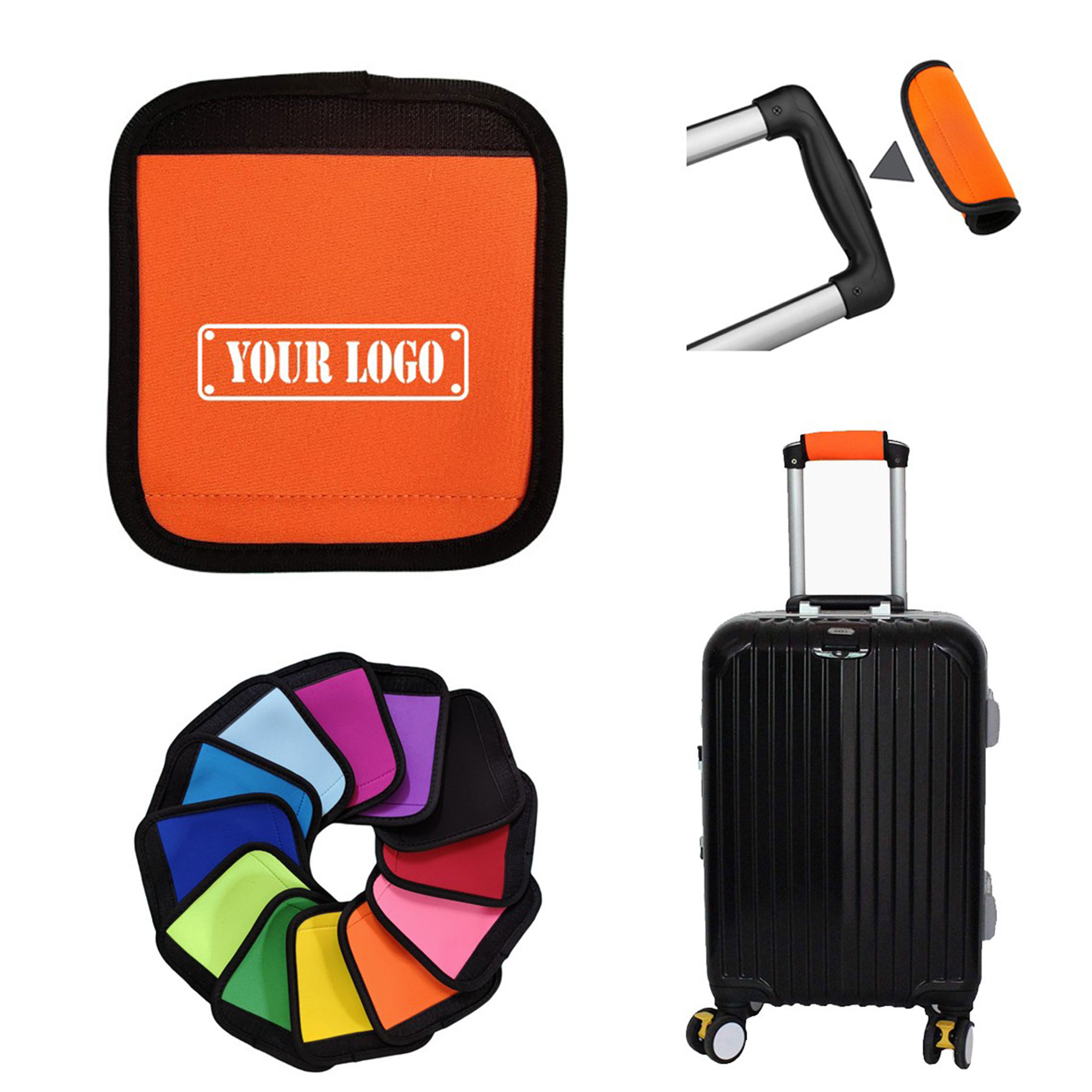 Luggage Handle Wrap For Suitcase Neoprene 7