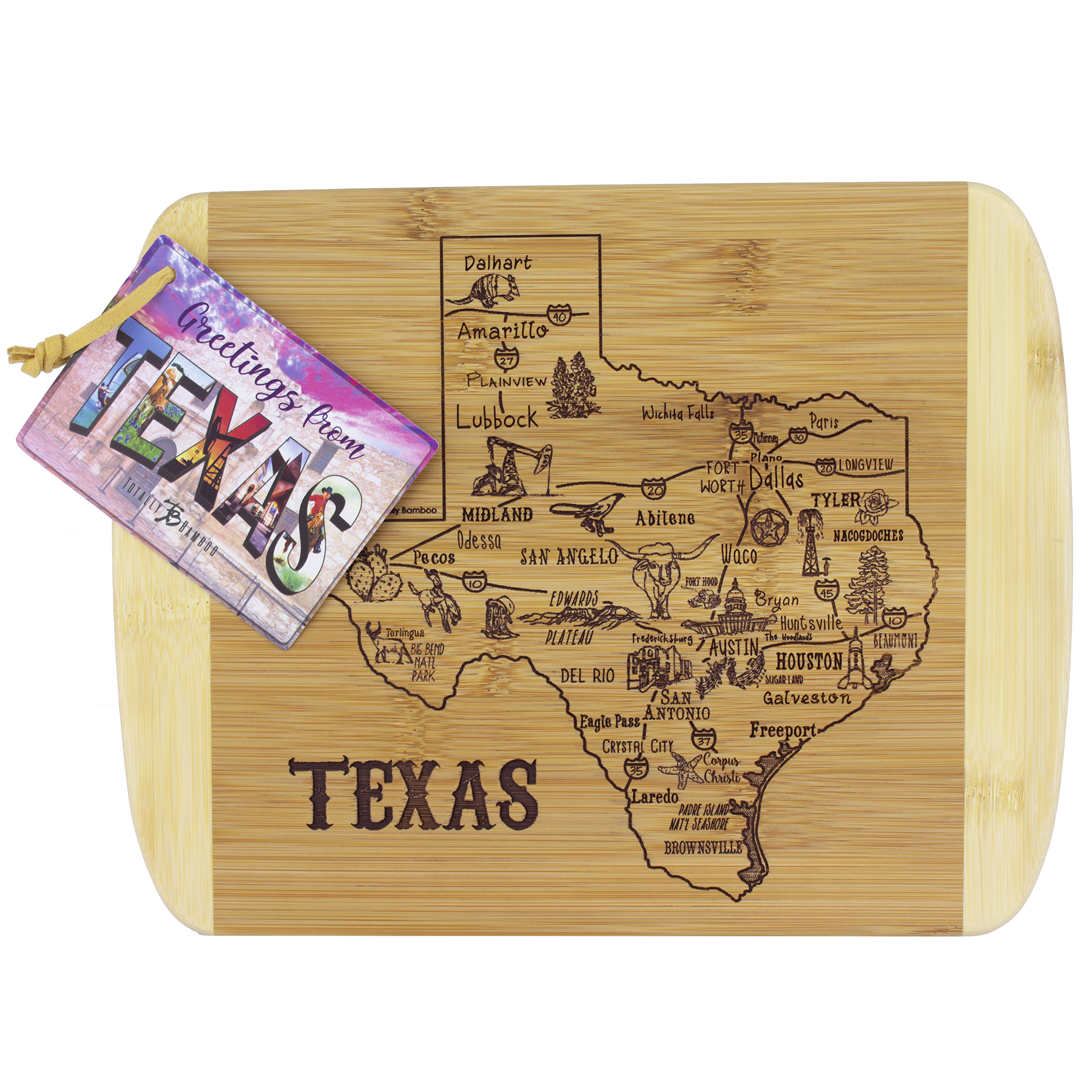 A Slice of Life Texas Serving & Cutting Board 6