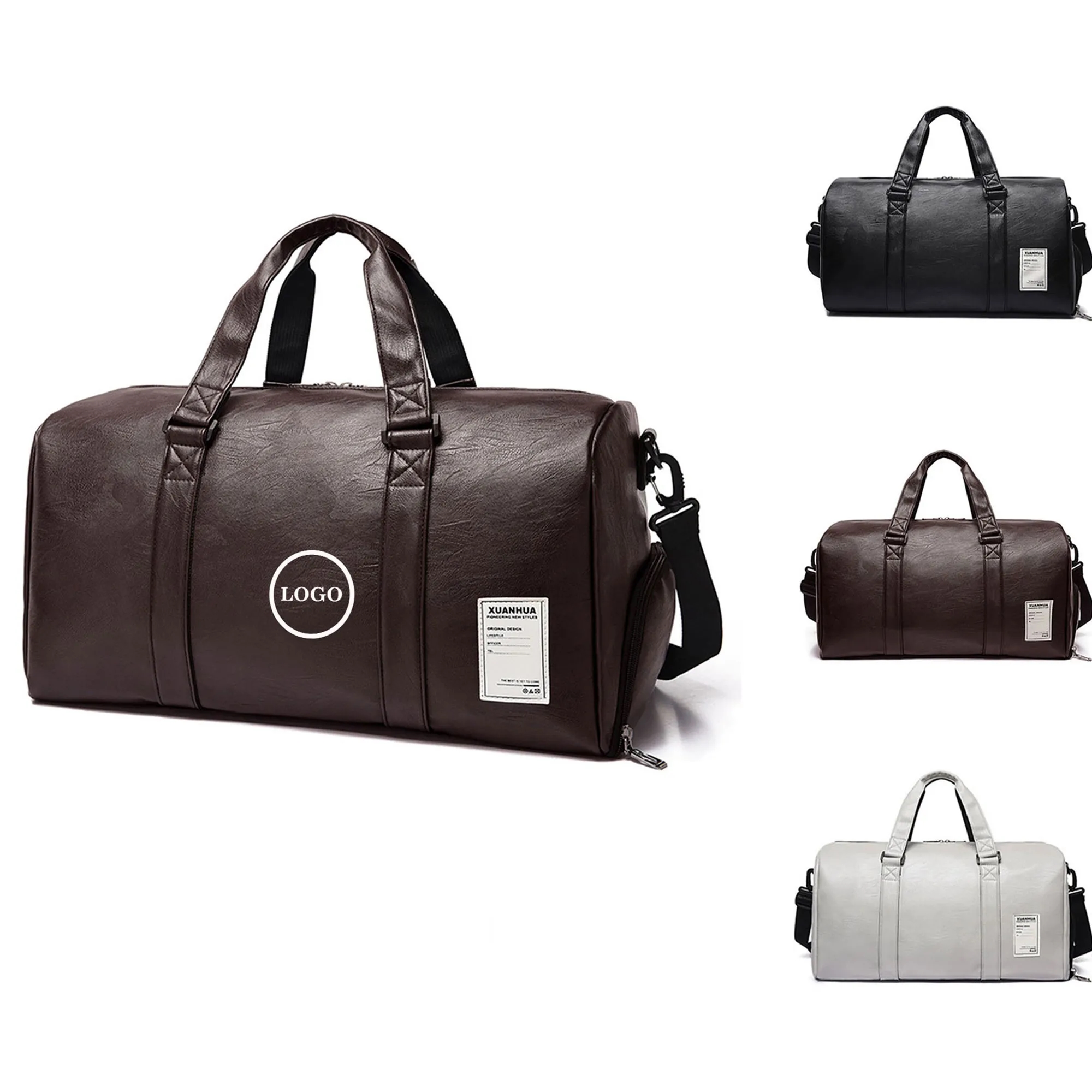 Oversized Eco-Friendly Pu Leather Waterproof Duffel Bag 4