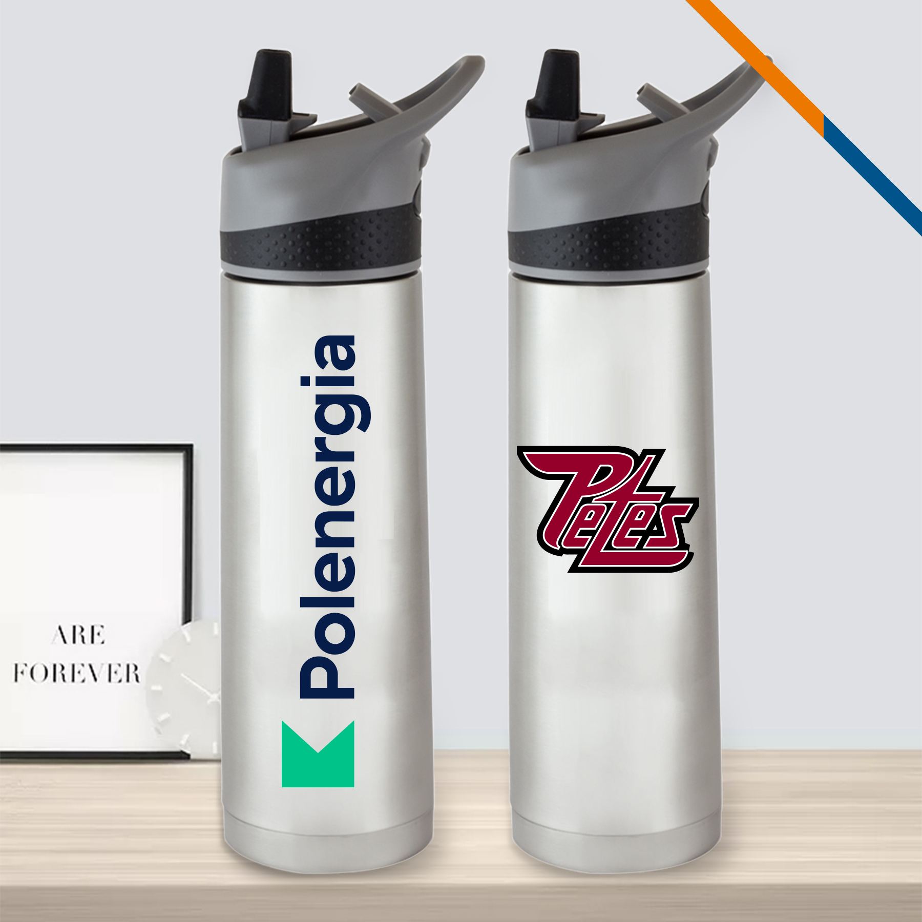 Larice Stainless Steel Water Bottle - 18 OZ. 3