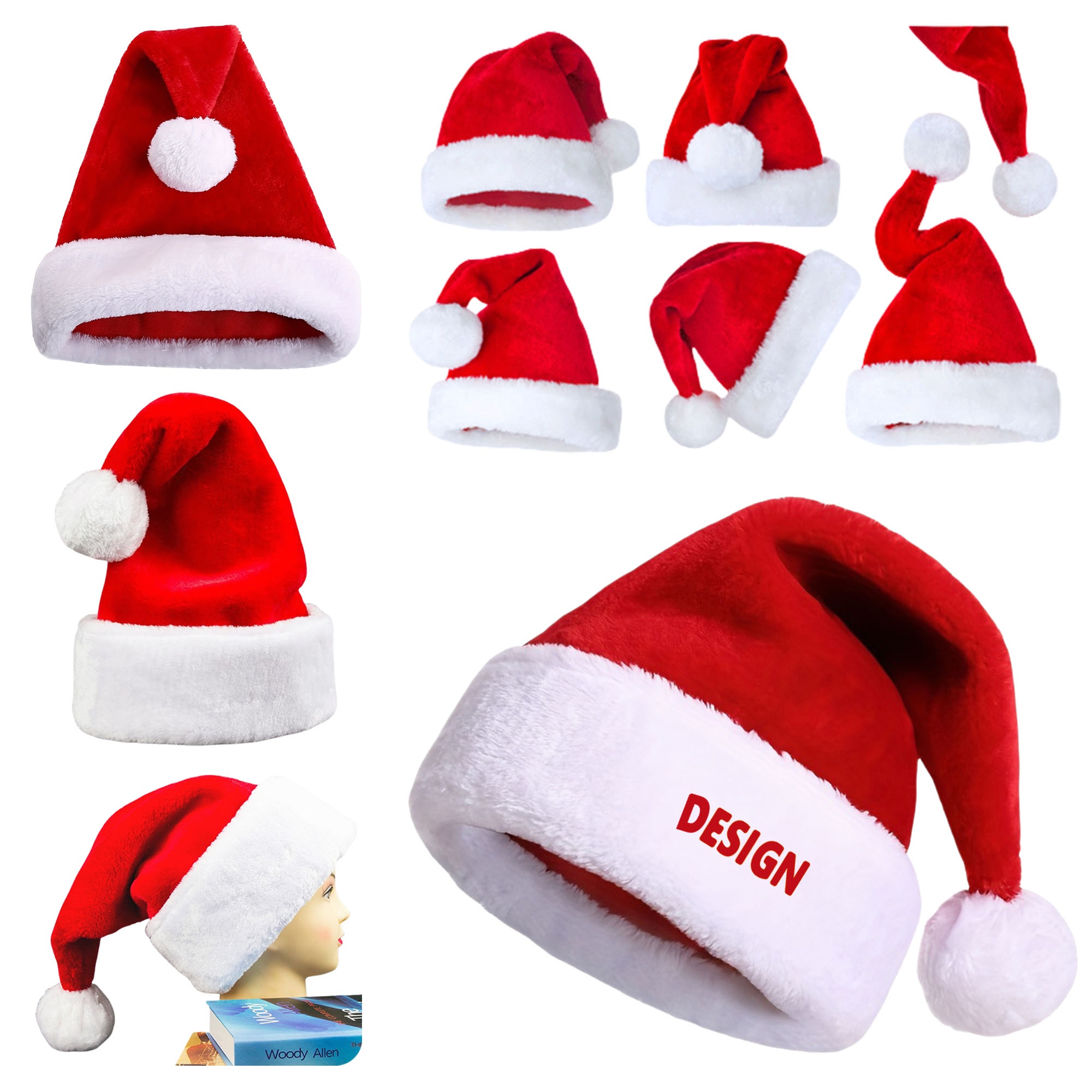 Red Velvet Christmas Hat 1