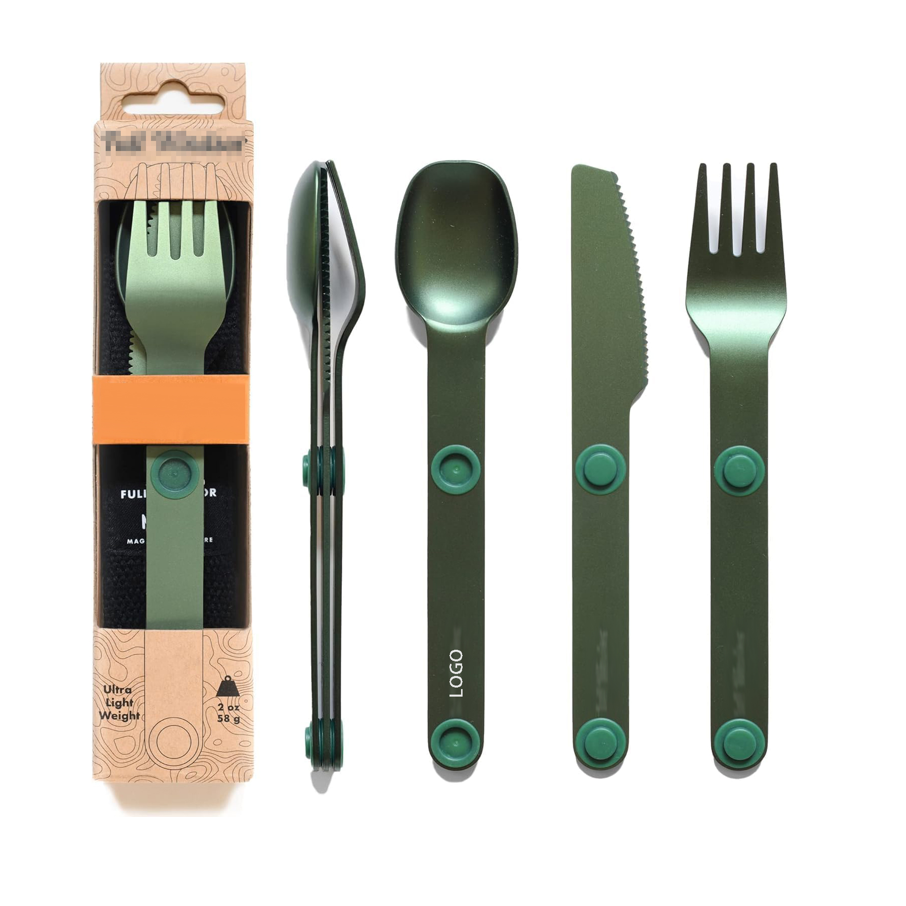 Magnetic Camping Cutlery Set 4