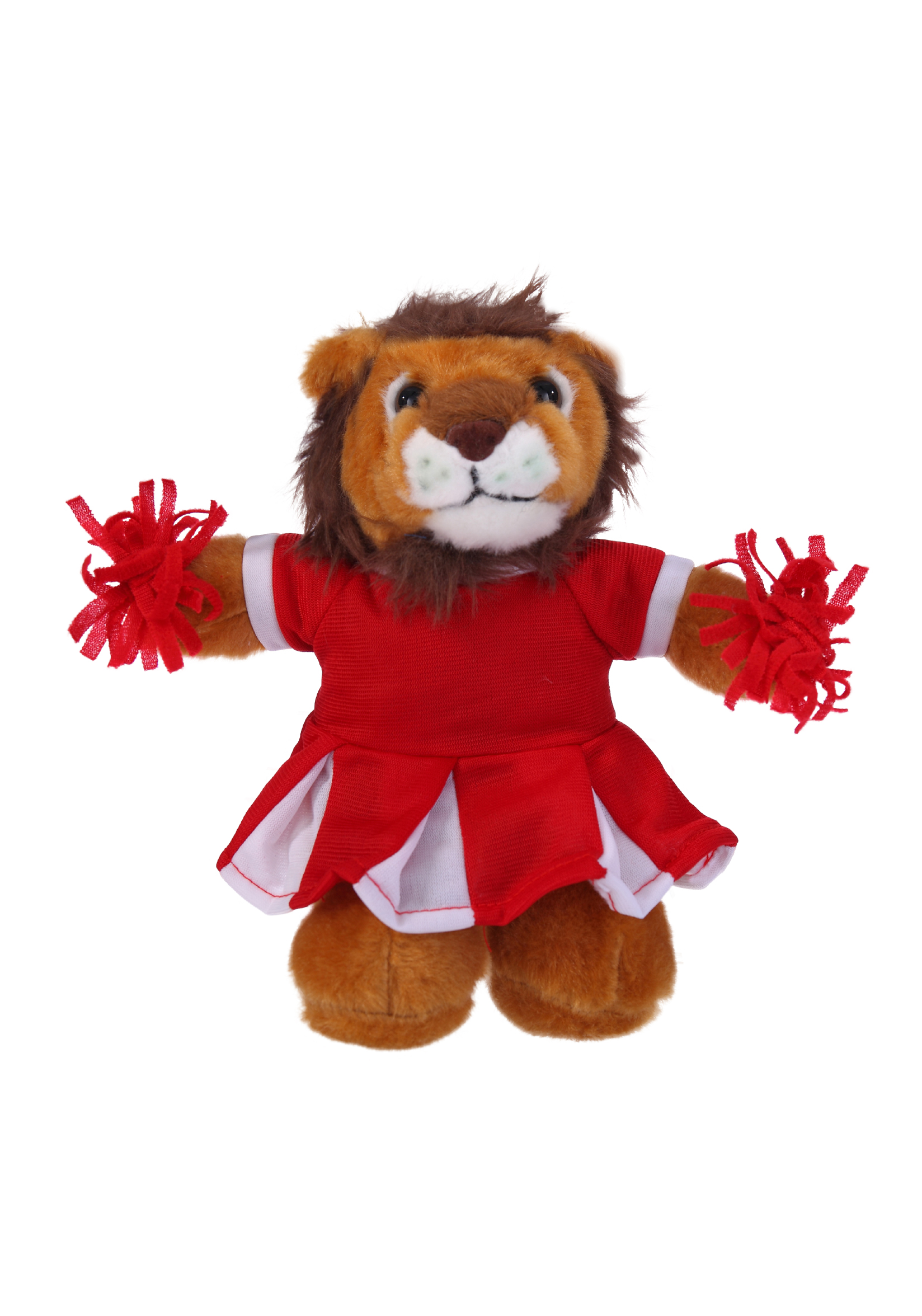 Soft Plush Stuffed Lion with Cheerleader Outfit 1