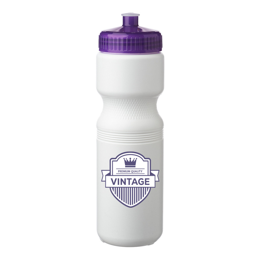 Plastic Water Bottles with Color Push Cap 28 oz. 19