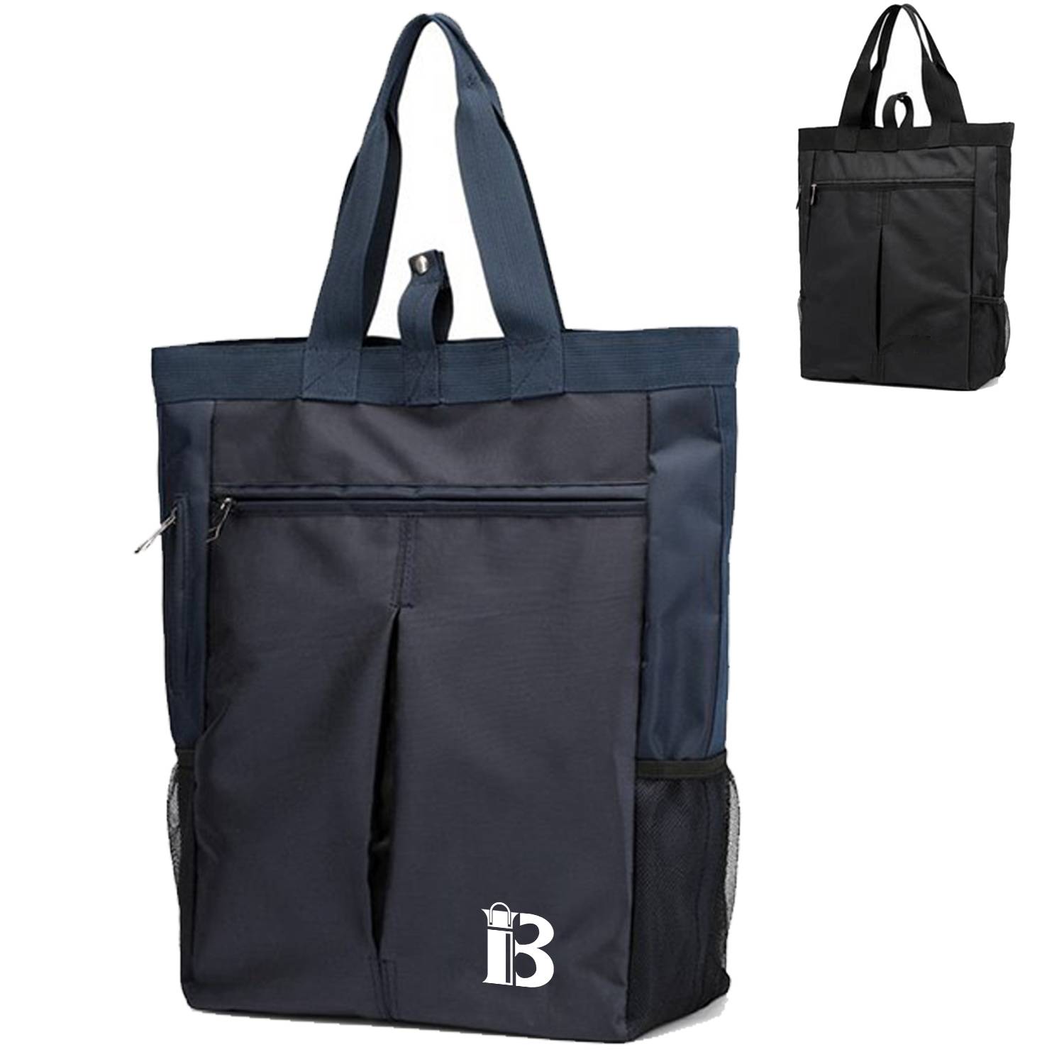 Nylon Tote Bag Customized for Men, custom tote bag with logo imprint 1