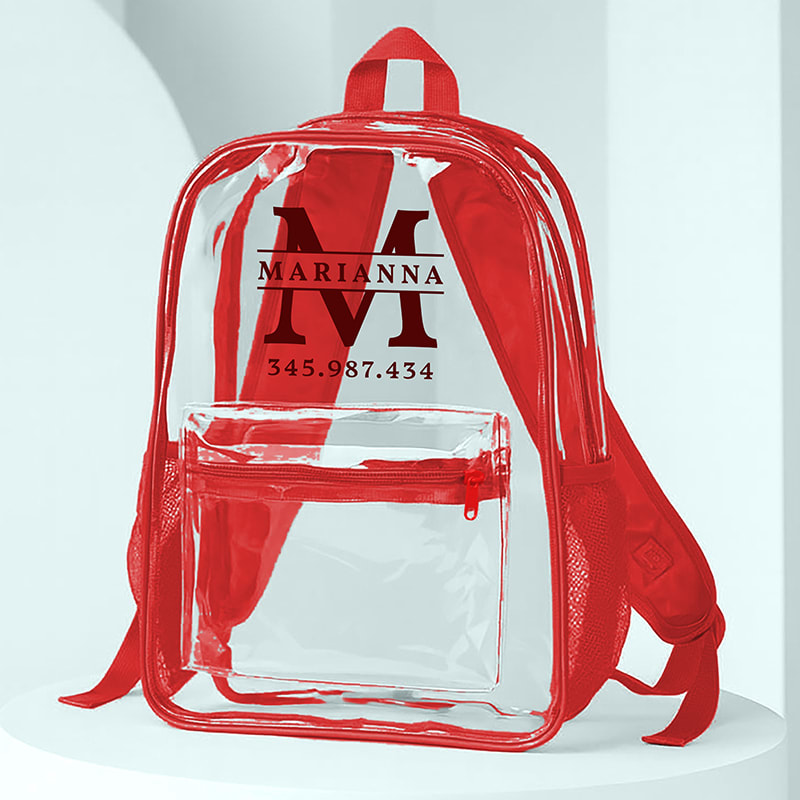 Pocket Clear Plastic Backpacks 42