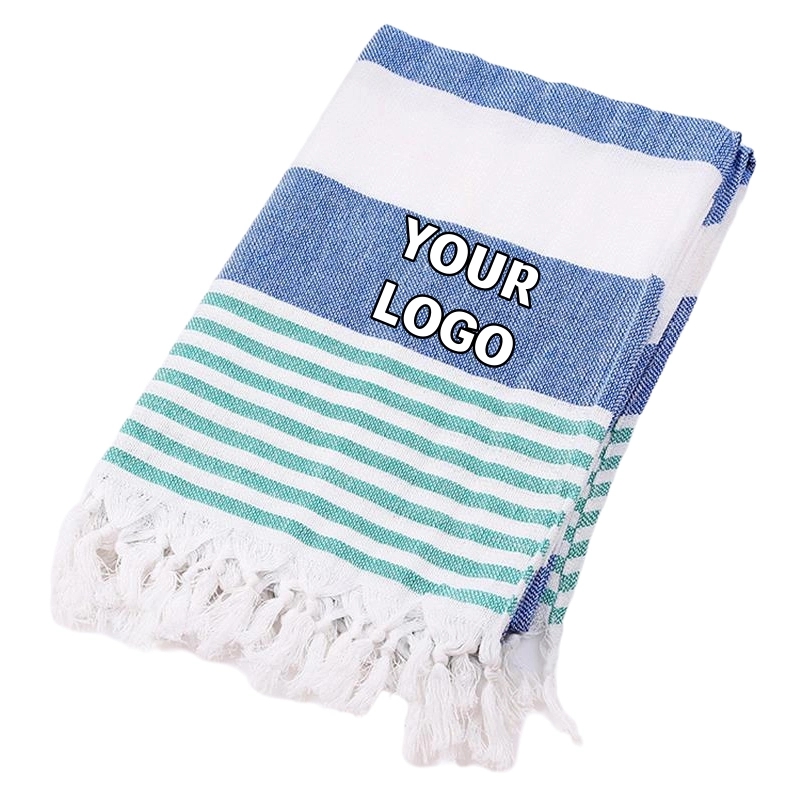 Custom Jacquard Cotton Beach Towel - 39.37'' x 70.87'' 1