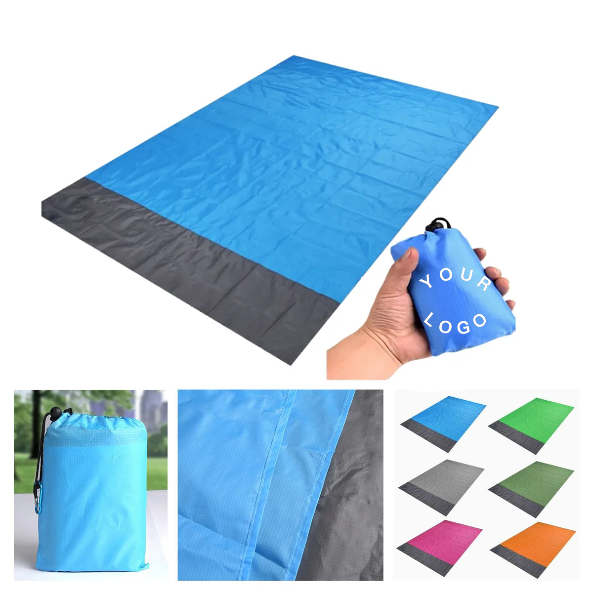 Foldable Waterproof Picnic Mat With Ground Pegs 2