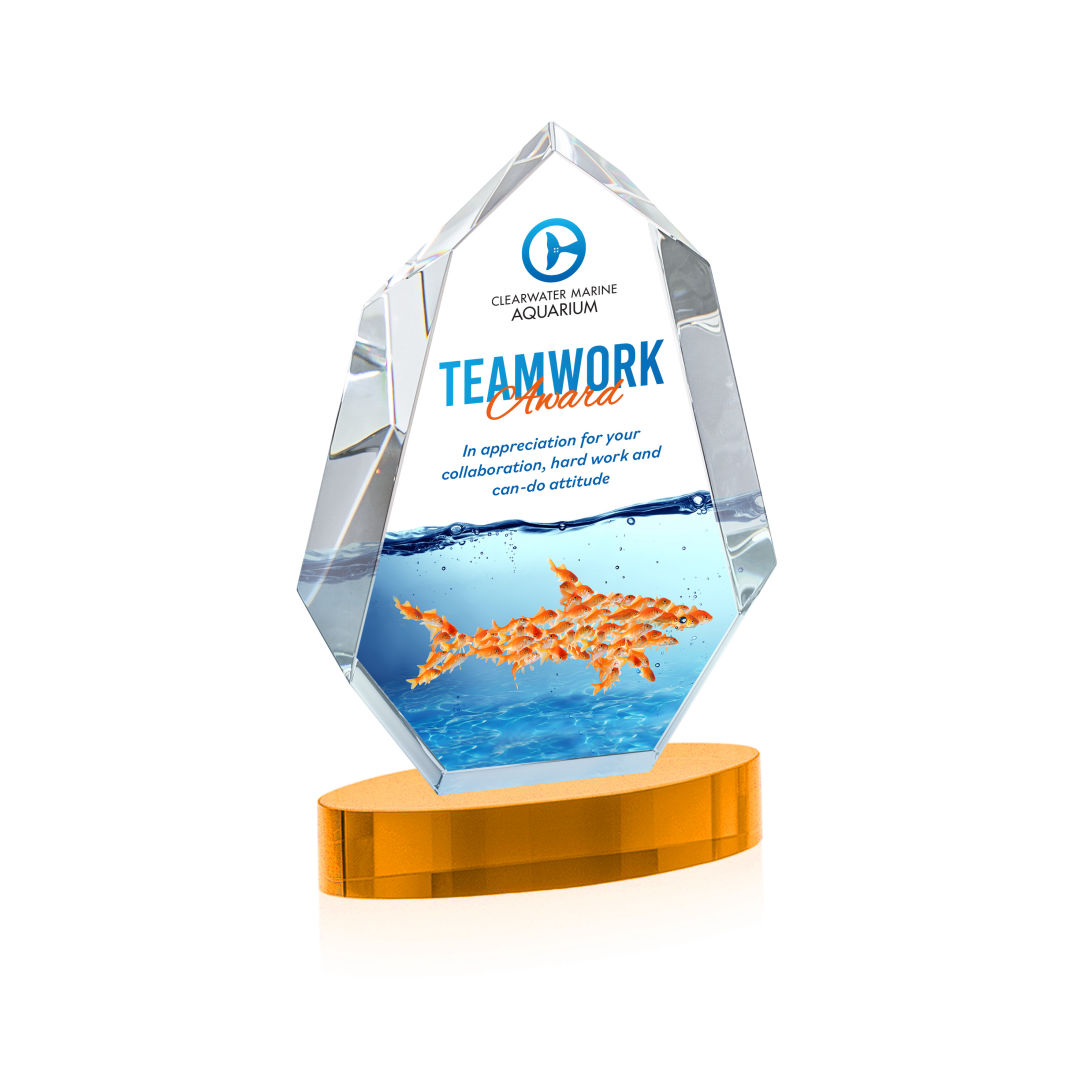 Norwood VividPrint™ Award on Alberton Base - Amber