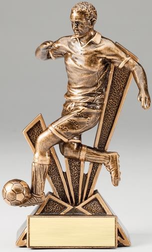 Soccer Male Checkmate Resin Sculpture 2