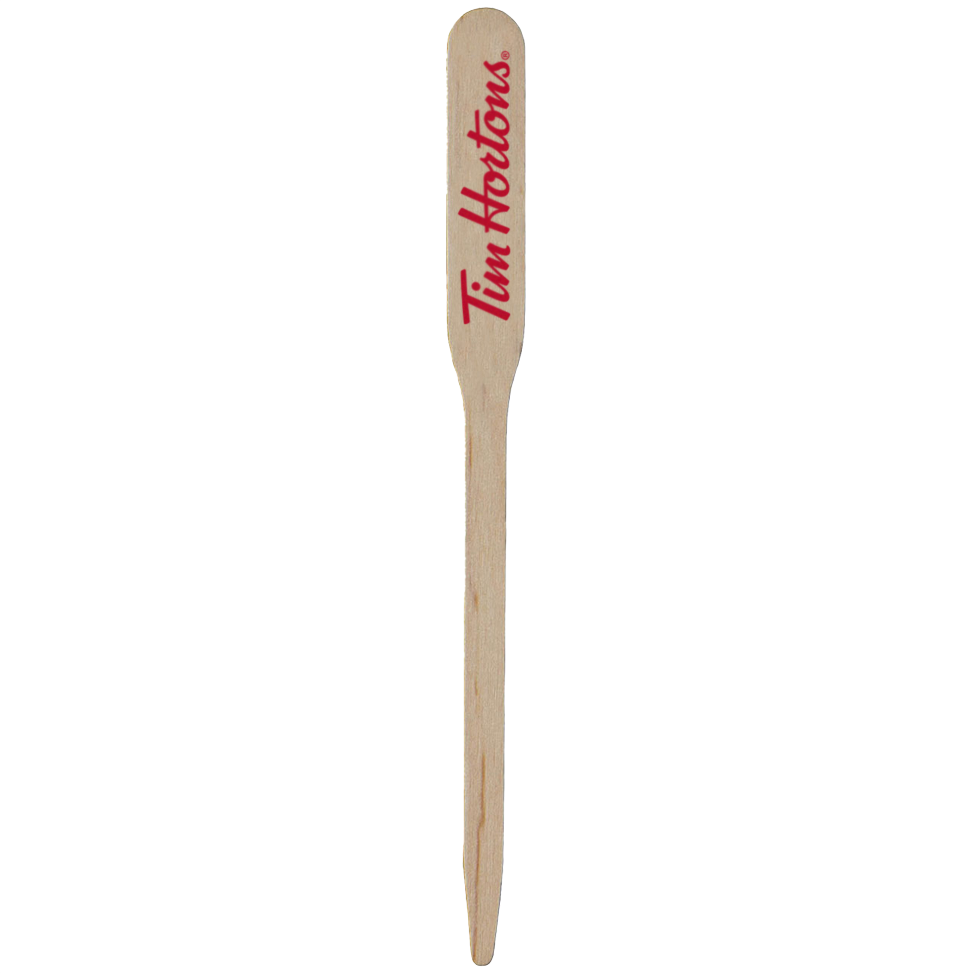 4.5" Paddle Wood Food Pick 1