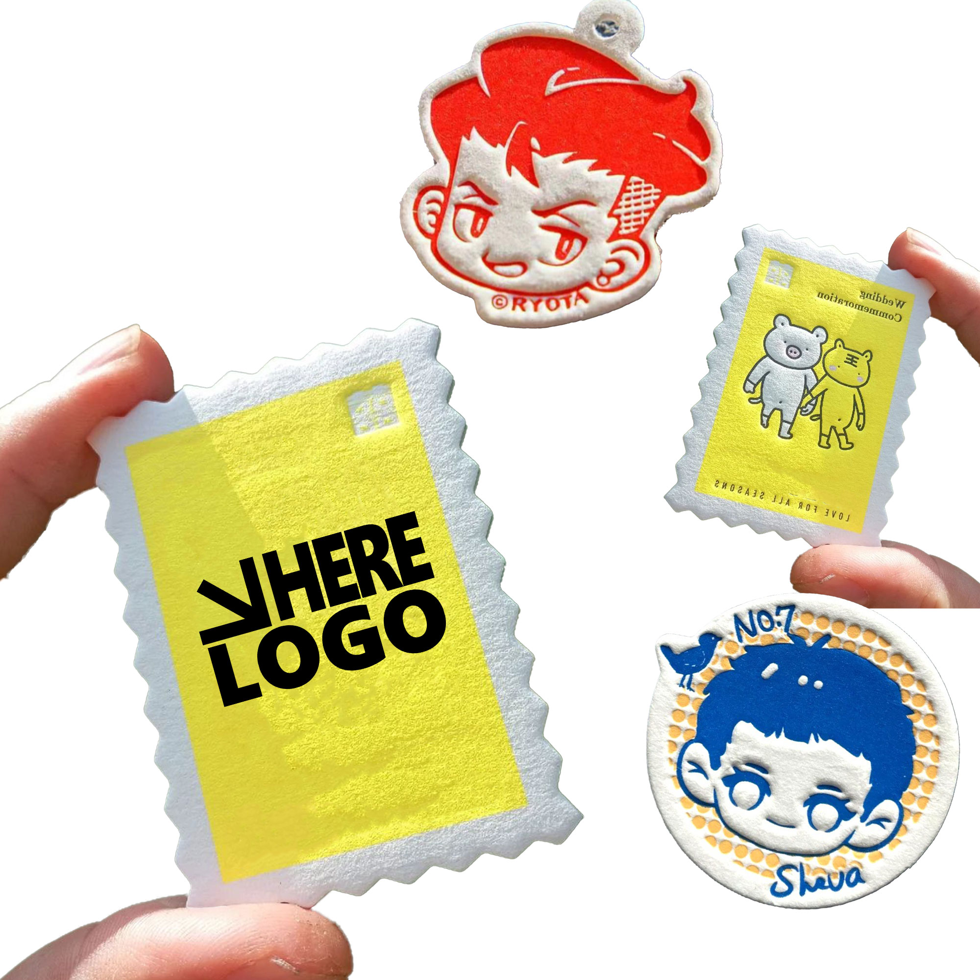 2" Paper Pins Personality Badges  MOQ 10 1