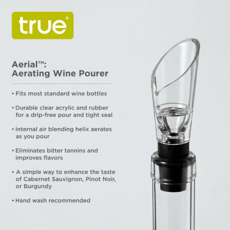 True® Aerial™: Aerating Wine Pourer 4