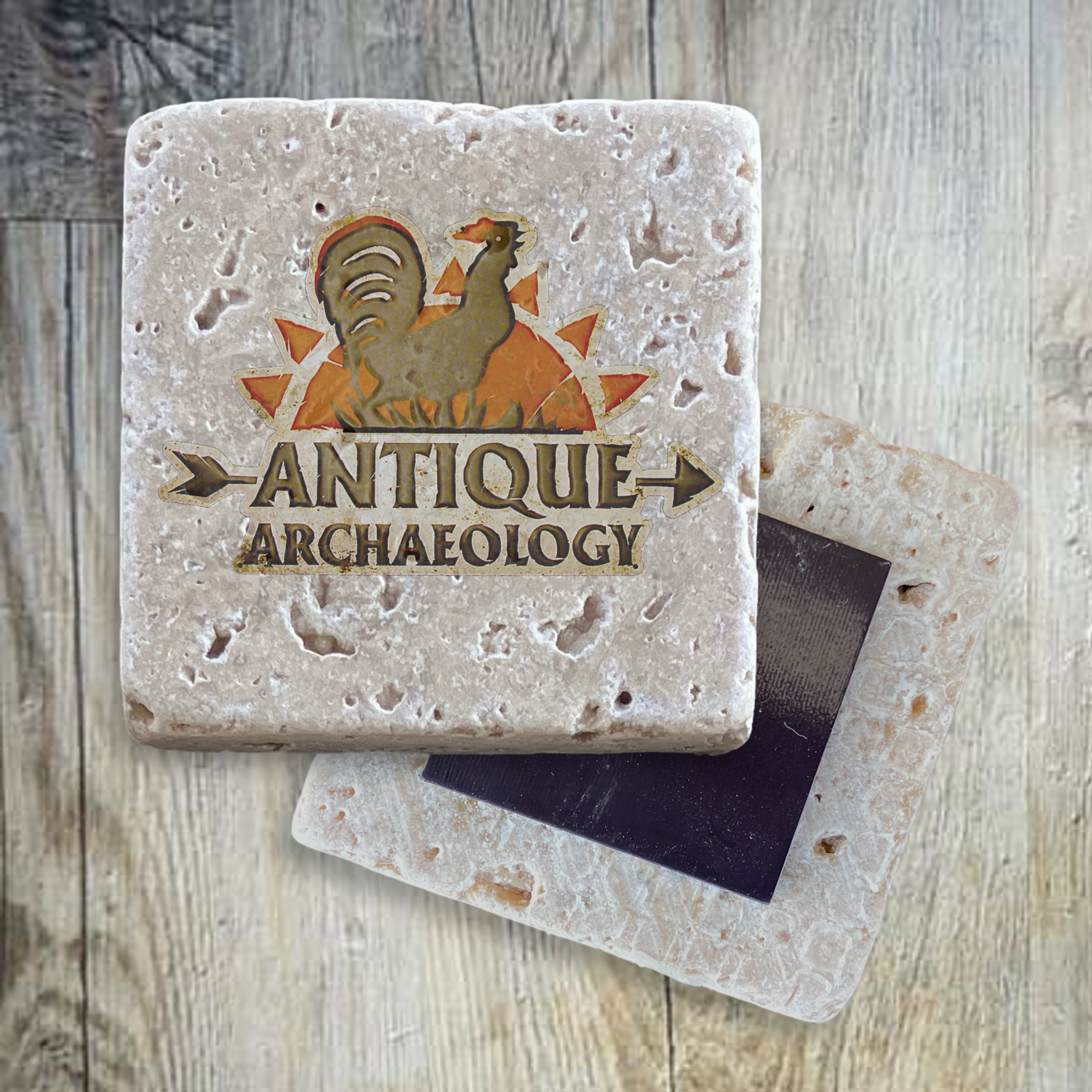 Natural Travertine Stone Magnet 5