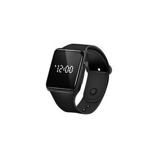 Sports Watch With Red Digital Square Dial Adjustable Band Detachable Design 45