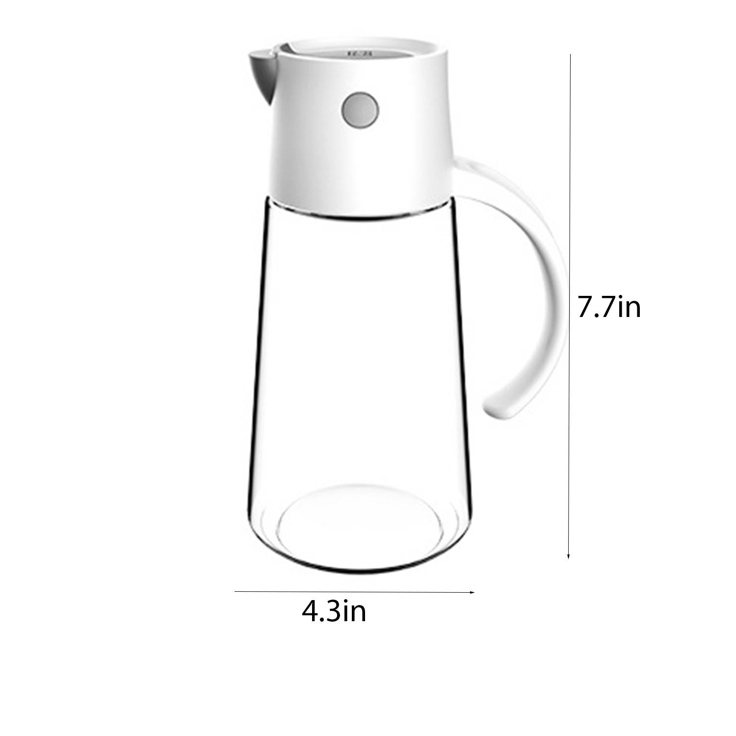 19.5oz Glass Oil Bottle for Home Use 2