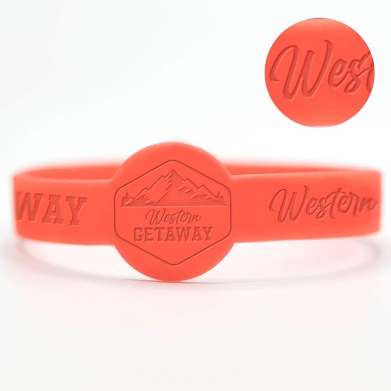 1/2 Inch Debossed Figured Wristbands 177