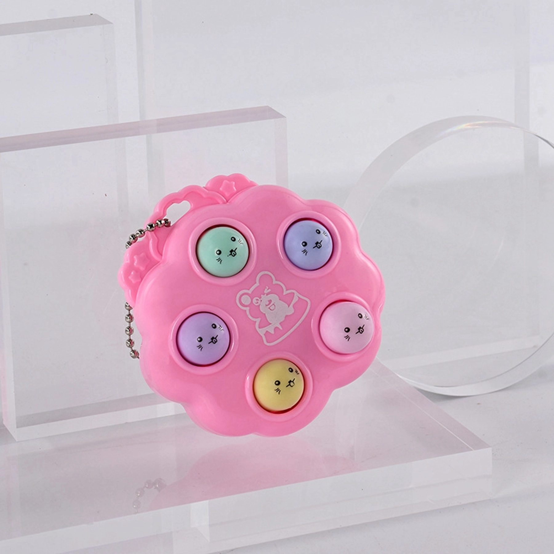 Colorful Push Pop Bubble Keychain Toy Pendant 23