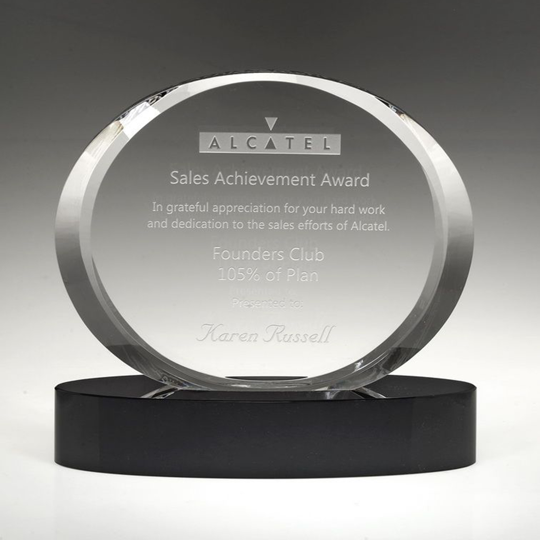 4 3/4" Crystal Award-Eternity_D078CA 2