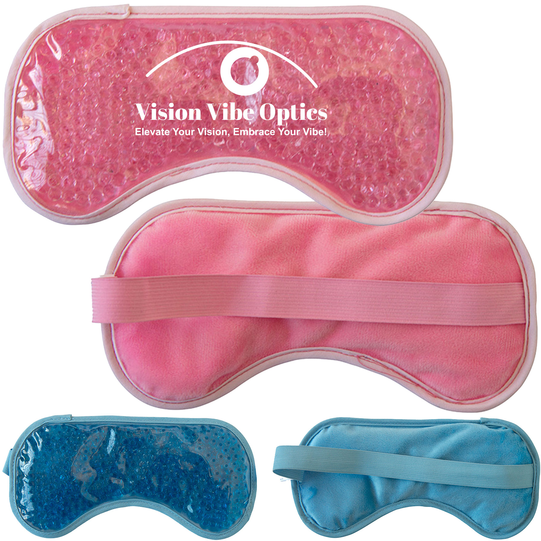 Hot/Cold Gel Bead Packs - Plush Eye Mask 4