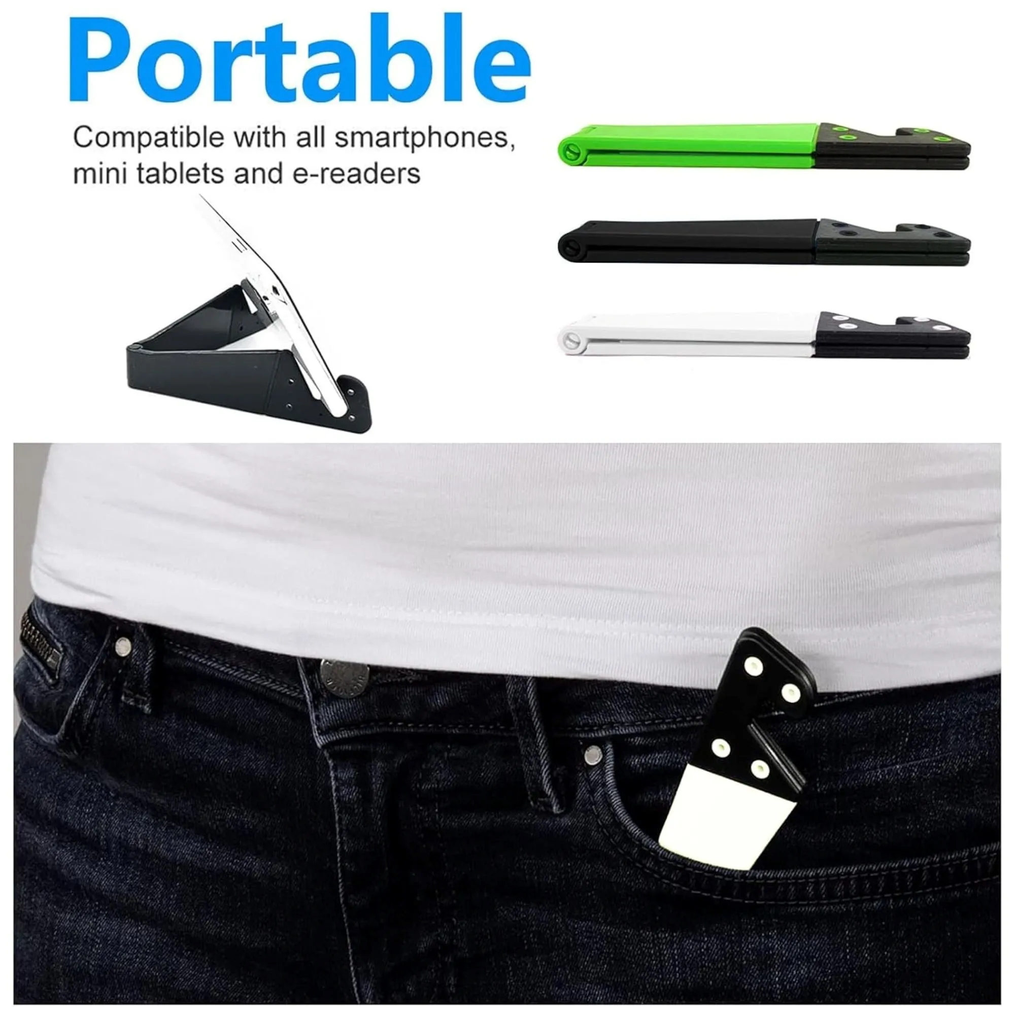 V Shaped Foldable Portable Phone Stand 3