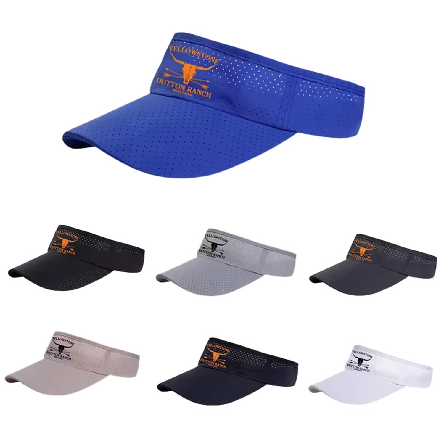 Adjustable Quick Dry Polyester Visor Cap 6