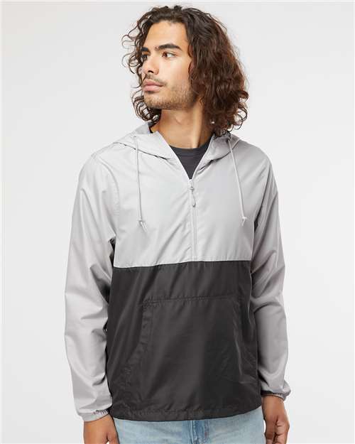 Unisex Lightweight Quarter-Zip Windbreaker Pullover Jacket - EXP54LWP 35